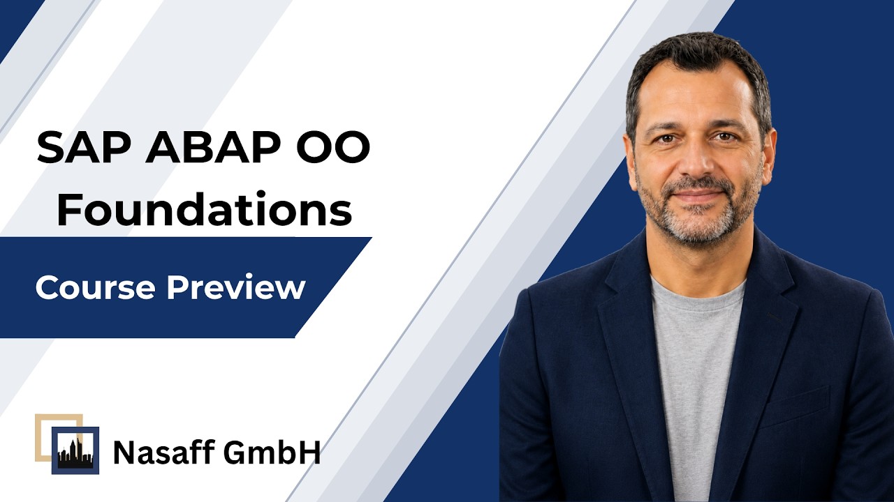Course Preview - SAP ABAP OO Foundations Thinking in Objects