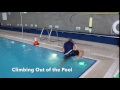 Swim Video Model Climbing Out Of The Pool