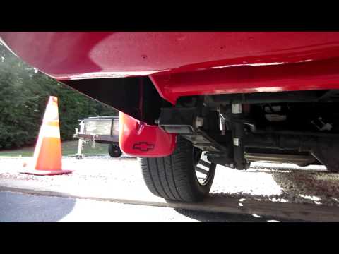 Colorado 5.3L V8 dual exhaust tips with Street Scene Roll Pan