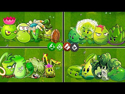 16 Best Green Plants Battles - Which Plants Will Win? - PvZ2 10.9.1 Plants vs Plants