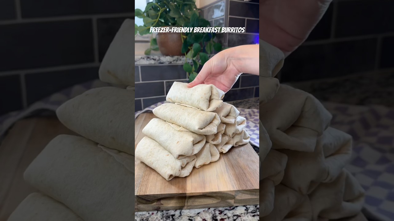 FREEZER MEAL SERIES EPISODE 5: Breakfast Burritos 🌯