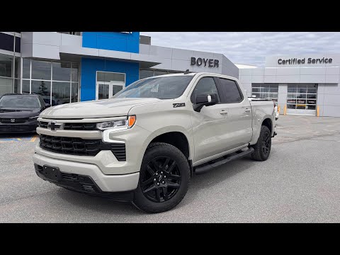 2026 Chevrolet Silverado 1500 Crew Cab Short Box 4-Wheel Drive RST in White for sale at Boyer Chevrolet Lindsay Ltd. in Lindsay, ON