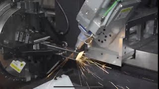 Máy Laser cắt ống 3D 5 trục nạp phôi tự động Ironwood