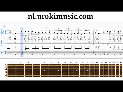 Ukulele Leren Spelen Melodie Marshmello ft. Bastille - Happier Tablatura um-i799