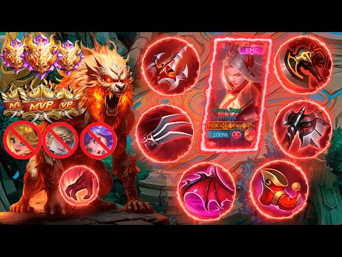 FULL RED BUILD + LEOMORD - ENEMIES SURPRISED - MOBILE LEGENDS