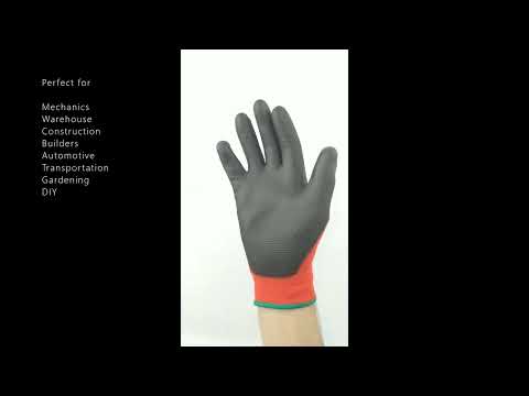 Red Black Safety Gloves