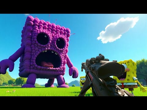 Testing Crazy Weapons on SpongeBob Characters & Shredding Them in Garry’s Mod!