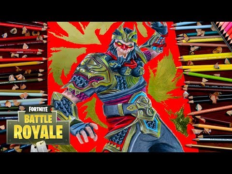 Drawing Fortnite Battle Royale Wukong - Legendary Skin / how to draw wukong / Dibujos de fortnite Video