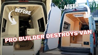 Exposing a Horrible Van Build — Full Repair & Rebuild Tour