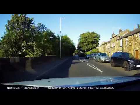 Idiot driver wrong side of road