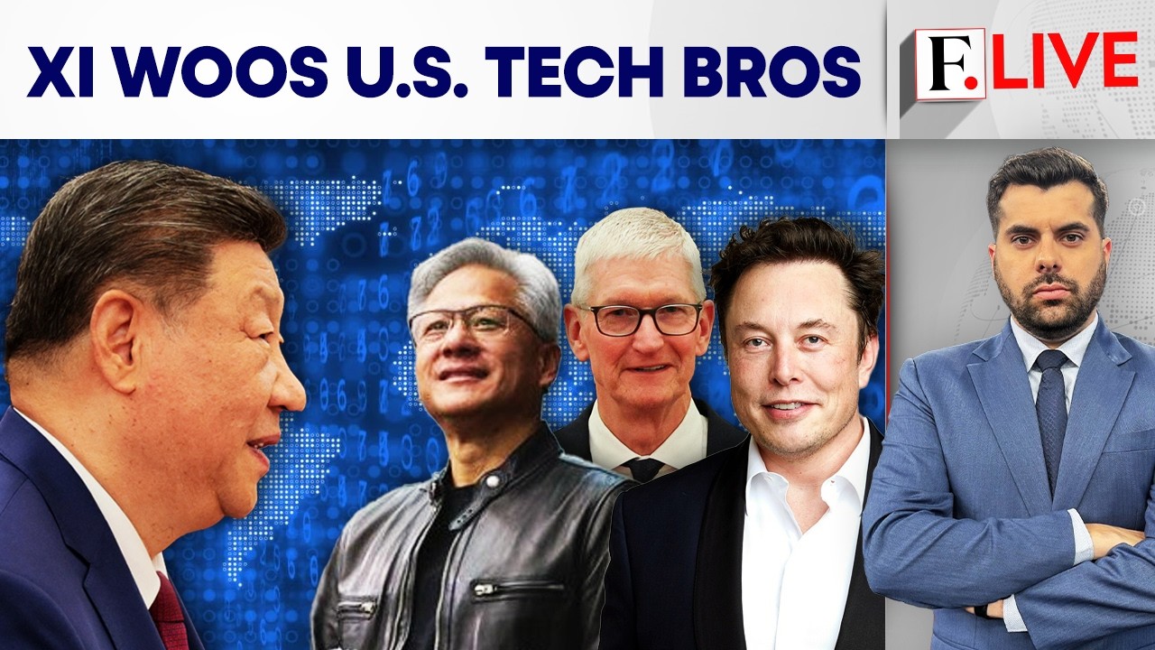Xi tells Musk, Cook, Nvidia Chief: China's Doors Wide Open For Business | Firstpost Live