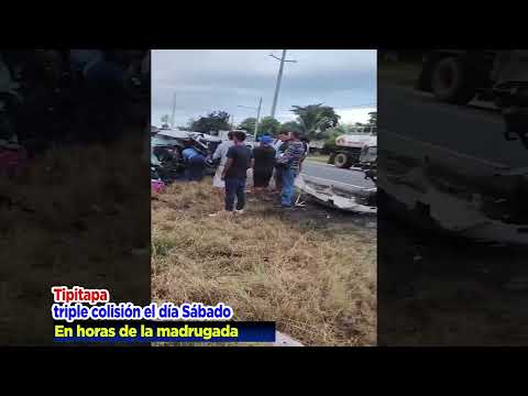 👉 COLISIÓN MÚLTIPLE — KM 40 TIPITAPA - Managua #nicaragua