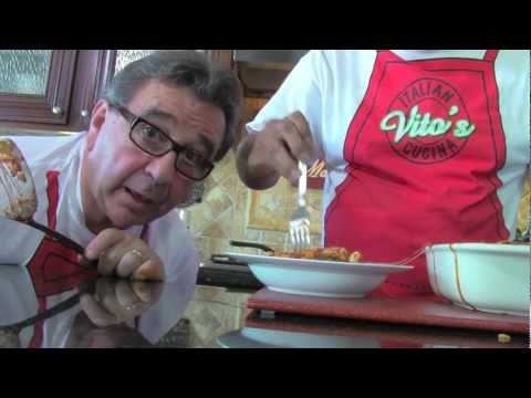 Vito's Italian Cucina; Italian Recipe Eggplant Lasagna (Melanzane)