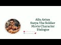 Allu Arjun Surya The Soldier Movie Dialogues Allu Arjun Naa Peru Surya Movie Dialogues AA