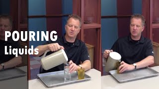 Pouring liquids when low vision or blind