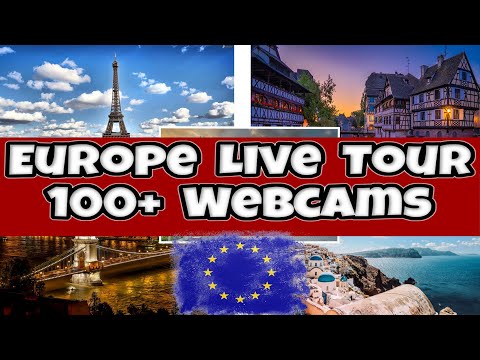 🟦🅻🅸🆅🅴🟦⭐Europe📸210+Live  Webcams City Virtual Tour🧳Paris/Berlin/Barcelona/London/Rome/🌍Istanbul