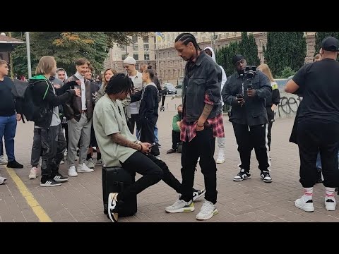 LES TWINS X KAPELA | HOUSE FREESTYLE AT THE STREETS OF KIEV (UKRAINE)