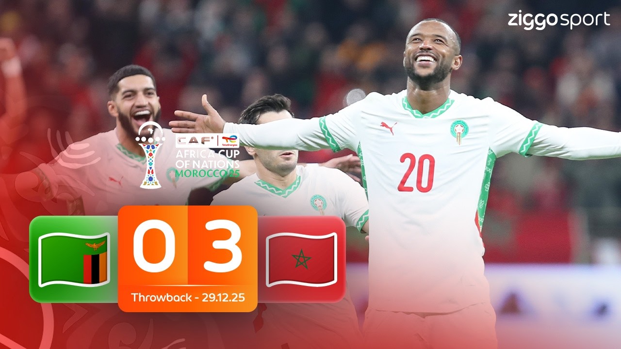 TERUGKIJKEN: EL KAABI DOET HET MET EEN SCHITTERENDE OMHAAL!!🤤🥵 | Zambia vs Marokko | Afrika Cup 2026