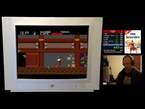 Kenseiden Any% Speedrun in 7:05.85 Sega Master System