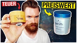 preiswert vs. teuer | Haarwachs | got2b Strandmatte vs. Da' Wax