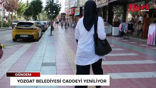 Yozgat Belediyesi caddeyi yeniliyor | İleri Gazetesi