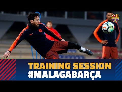 Last training session before the match against Málaga