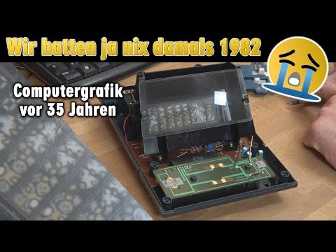 Wir hatten ja nix damals 1982 😭 Computergrafik vor 35 Jahren - Höhlenmensch