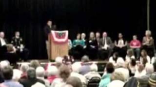 David Sanderson gives a short speech at Loves Park City Hall for Veteran's Day, 2011