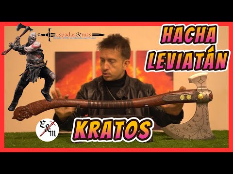 🔥HACHA LEVIATÁN de KRATOS de ACERO Tamaño Real🔥