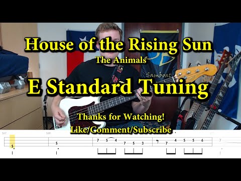 House of the Rising Sun - The Animals (Bass Cover with Tabs)