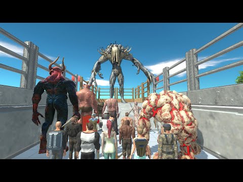 ⚡ SCOURGE vs ALL UNITS . Death Run  - 🦖 Animal Revolt Battle Simulator 🦕