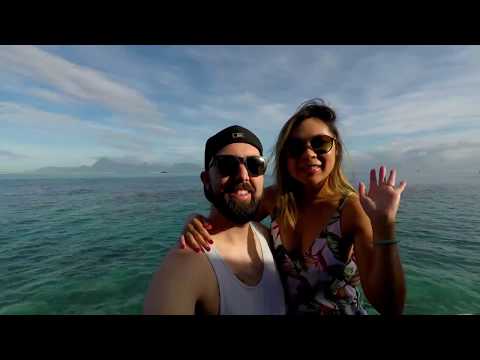 Tahiti Drone Honeymoon Over water Bungalow Video