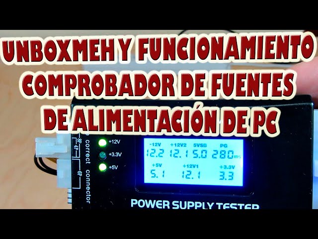 Vídeo relacionado con Ghulumn Tester Testeador Comprobador De Fuente De Alimentacion para PC