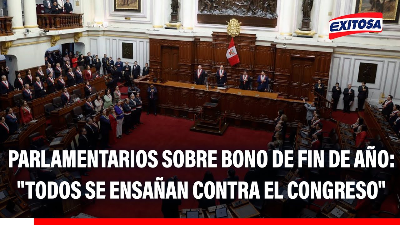 🔴🔵 Parlamentarios se pronuncian sobre bono de fin de año: "Todos se ensañan contra el Congreso"