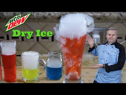 Making Desserts with Dry Ice | Dry Ice Mountain Dew