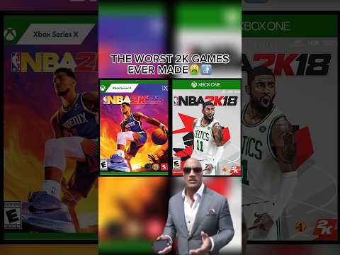 THE WORST 2K GAMES EVER MADE🤮🚮 #nba #nba2k #nba2k23 #2k23 #nba2k18 #2k18 #memes #gaming #shorts