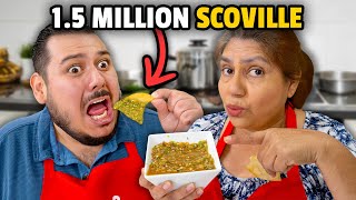 Making the SPICIEST Mexican Salsa | Cooking With mamah!