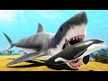 NEW MEGALODON Shark Unit Eats Orca Animal Revolt Battle Simulator
