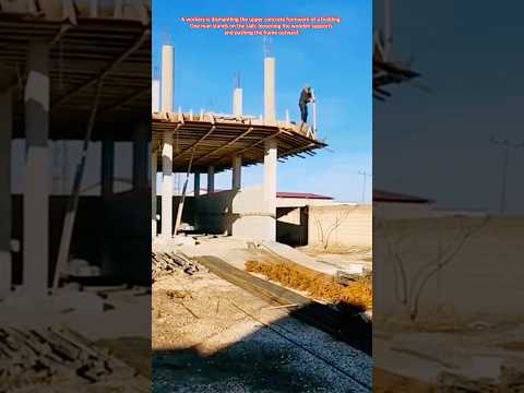 Watch This Structure Drop in One Move #work #workers #work
