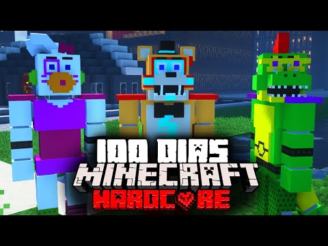 Sobreviví 100 días En Un Apocalipsis de FIVE NIGHTS AT FREDDY'S En Minecraft HARDCORE... Esto pasó