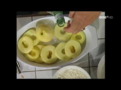 alfredissimo Kochen mit Bio und Winfred Glatzeder:Knoblauchbrot & Ausgebackene Apfelringe