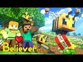Minecraft Music Animation Believer ️ Bees War Part 1