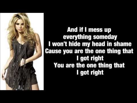 Shakira - The One Thing  (Lyrics)