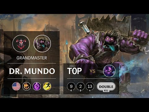 Dr. Mundo Top vs Kennen - NA Grandmaster Patch 9.8