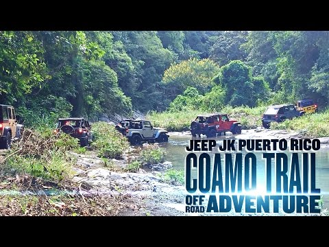 Jeep JK-Experience, Puerto Rico Off-Road Trail thru Coamo Nature, Rivers and Muddy Hills!