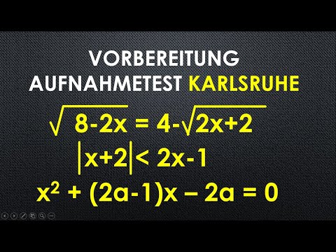 Mathe Aufnahmetest Studienkolleg Karlsruhe [Teil 1]