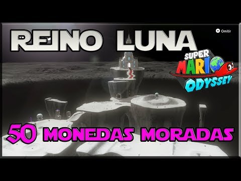 Super Mario Odyssey - Guia 100% - 50 Monedas Moradas - Reino Luna - Español