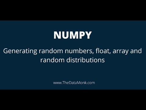 Numpy Complete Tutorial Generating Random Number Float Array Random Distribution Part 3