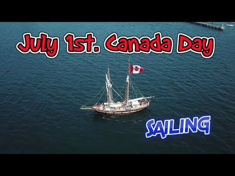 Sights of Sailing On Canada Day.  Kingston, Ontario.  Ep139