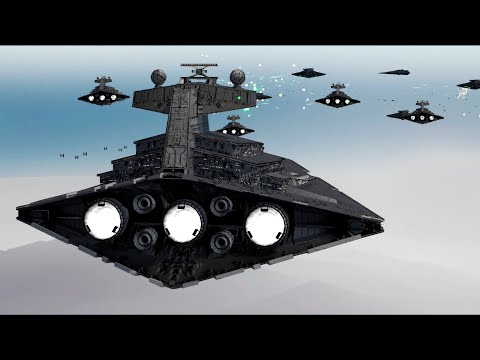 Imperial Star Destroyers vs Resurgent Battlecruisers | Fighter Battle & Capital Ship Duel